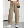 imageTrendy Queen Barrel Sweatpants Womens Wide Leg Pants Baggy Palazzo Lounge Comfy Flowy Pants Teen Girls Fall Clothes OutfitsKhaki
