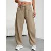 imageTrendy Queen Barrel Sweatpants Womens Wide Leg Pants Baggy Palazzo Lounge Comfy Flowy Pants Teen Girls Fall Clothes OutfitsKhaki