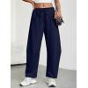 imageTrendy Queen Barrel Sweatpants Womens Wide Leg Pants Baggy Palazzo Lounge Comfy Flowy Pants Teen Girls Fall Clothes OutfitsNavy