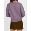 imageTrendy Queen Cropped Cardigan Sweaters for Women Lightweight Crop Knit Y2k Fall Outfits Fashion Clothes 2025Purple