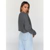 imageTrendy Queen Cropped Sweatshirts for Women Oversized Crewneck Sweaters Long Sleeve Tops Fall Winter Clothes 2025Deepgrey