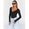 imageTrendy Queen Going Out Tops for Women Trendy Long Sleeve Shirts Fashion Clothing V Neck Basic Y2K Clothes Cute Shirt CorsetBlack