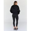 imageTrendy Queen Hoodies for Women Full Zip Up Cropped Sweatshirts Jackets Casual Comfy Gym Tops Fall Outfits Winter Clothes 2025Black