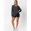imageTrendy Queen Oversized Tshirts for Women Workout Plus Size Gym Tops V Neck Long Sleeve T Shirts Spring Casual Basic TeesDeep Grey