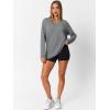imageTrendy Queen Oversized Tshirts for Women Workout Plus Size Gym Tops V Neck Long Sleeve T Shirts Spring Casual Basic TeesLight Grey