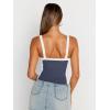 imageTrendy Queen Summer Camisole Tops for Women Sleeveless Spaghetti Strap Cropped Cami Shirts Casual Going Out Tops 2024 Navy Small