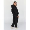 imageTrendy Queen Sweatsuits Women 2 Piece Outfit Two Piece Lounge Sets Hoodies and Sweatpants Fall Fashion Clothes 2025 TracksuitBlack
