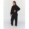imageTrendy Queen Sweatsuits Women 2 Piece Outfit Two Piece Lounge Sets Hoodies and Sweatpants Fall Fashion Clothes 2025 TracksuitBlack