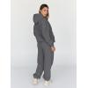 imageTrendy Queen Sweatsuits Women 2 Piece Outfit Two Piece Lounge Sets Hoodies and Sweatpants Fall Fashion Clothes 2025 TracksuitBlackgrey