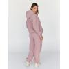 imageTrendy Queen Sweatsuits Women 2 Piece Outfit Two Piece Lounge Sets Hoodies and Sweatpants Fall Fashion Clothes 2025 TracksuitDarkpink