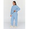 imageTrendy Queen Sweatsuits Women 2 Piece Outfit Two Piece Lounge Sets Hoodies and Sweatpants Fall Fashion Clothes 2025 TracksuitLightblue