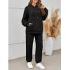 imageTrendy Queen Sweatsuits Women 2 Piece Outfits Lounge Two Piece Sets Sweatshirts Sweatpants Hoodies Tracksuits with PocketsBlack