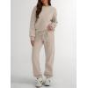 imageTrendy Queen Sweatsuits Women 2 Piece Outfits Two Piece Crewneck Sweatshirts Sets Lounge Fall Sweatpants 2025 TracksuitsCoffeegrey