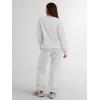 imageTrendy Queen Sweatsuits Women 2 Piece Outfits Two Piece Crewneck Sweatshirts Sets Lounge Fall Sweatpants 2025 TracksuitsGrey