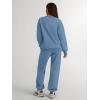 imageTrendy Queen Sweatsuits Women 2 Piece Outfits Two Piece Crewneck Sweatshirts Sets Lounge Fall Sweatpants 2025 TracksuitsGreyblue