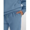 imageTrendy Queen Sweatsuits Women 2 Piece Outfits Two Piece Crewneck Sweatshirts Sets Lounge Fall Sweatpants 2025 TracksuitsGreyblue