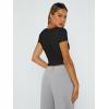 imageTrendy Queen Tshirts Shirts for Women Double Lined Going Out Crop Tops 2025 Spring Summer Workout Y2k Clothes Beach FashionBlack