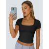 imageTrendy Queen Tshirts Shirts for Women Double Lined Going Out Crop Tops 2025 Spring Summer Workout Y2k Clothes Beach FashionBlack