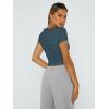 imageTrendy Queen Tshirts Shirts for Women Double Lined Going Out Crop Tops 2025 Spring Summer Workout Y2k Clothes Beach FashionHazeblue