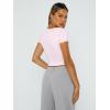 imageTrendy Queen Tshirts Shirts for Women Double Lined Going Out Crop Tops 2025 Spring Summer Workout Y2k Clothes Beach FashionPink