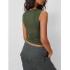 imageTrendy Queen Women Going Out Summer Tank Tops Spring Casual Basic Cute 2025 Sleeveless Shirt Vacation Fashion Outfit ClothesArmy Green