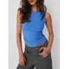 imageTrendy Queen Women Going Out Summer Tank Tops Spring Casual Basic Cute 2025 Sleeveless Shirt Vacation Fashion Outfit ClothesBlue