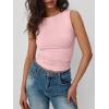 imageTrendy Queen Women Going Out Summer Tank Tops Spring Casual Basic Cute 2025 Sleeveless Shirt Vacation Fashion Outfit ClothesPink