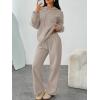 imageTrendy Queen Womens 2 Piece Outfits Fall Fashion Sweatsuits Oversized Hoodies Wide Leg Sweatpants Lounge Matching Track SetsCoffeegery