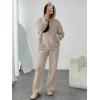 imageTrendy Queen Womens 2 Piece Outfits Fall Fashion Sweatsuits Oversized Hoodies Wide Leg Sweatpants Lounge Matching Track SetsCoffeegery