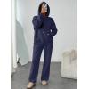 imageTrendy Queen Womens 2 Piece Outfits Fall Fashion Sweatsuits Oversized Hoodies Wide Leg Sweatpants Lounge Matching Track SetsNavy