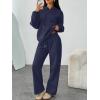 imageTrendy Queen Womens 2 Piece Outfits Fall Fashion Sweatsuits Oversized Hoodies Wide Leg Sweatpants Lounge Matching Track SetsNavy