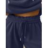 imageTrendy Queen Womens 2 Piece Outfits Fall Fashion Sweatsuits Oversized Hoodies Wide Leg Sweatpants Lounge Matching Track SetsNavy