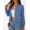 imageTrendy Queen Womens Cardigan Sweaters Lightweight Crew Neck Outfits Fall Fashion 2025 ClothingBlue
