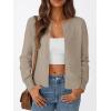 imageTrendy Queen Womens Cardigan Sweaters Lightweight Crew Neck Outfits Fall Fashion 2025 ClothingBrown