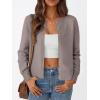 imageTrendy Queen Womens Cardigan Sweaters Lightweight Crew Neck Outfits Fall Fashion 2025 ClothingCamel