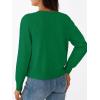 imageTrendy Queen Womens Cardigan Sweaters Lightweight Crew Neck Outfits Fall Fashion 2025 ClothingGreen