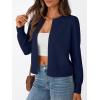imageTrendy Queen Womens Cardigan Sweaters Lightweight Crew Neck Outfits Fall Fashion 2025 ClothingNavy