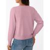 imageTrendy Queen Womens Cardigan Sweaters Lightweight Crew Neck Outfits Fall Fashion 2025 ClothingPink