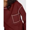 imageTrendy Queen Womens Crewneck Sweatshirts Long Sleeve Shirts Lightweight Sweaters Fall Tops Fashion Outfits 2025Winered