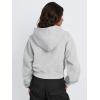 imageTrendy Queen Womens Cropped Hoodie Long Sleeve Sweatshirts Fall Fashion 2024 Casual Y2k Outfits Winter ClothesGrey