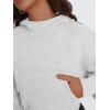 imageTrendy Queen Womens Cropped Hoodie Long Sleeve Sweatshirts Fall Fashion 2024 Casual Y2k Outfits Winter ClothesGrey