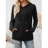 imageTrendy Queen Womens Fall Fashion T Shirts Basic Drawstring Pullover Loose Fit Hoodies Winter Clothes with PocketBlack