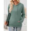 imageTrendy Queen Womens Fall Fashion T Shirts Basic Drawstring Pullover Loose Fit Hoodies Winter Clothes with PocketSage