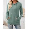 imageTrendy Queen Womens Fall Fashion T Shirts Basic Drawstring Pullover Loose Fit Hoodies Winter Clothes with PocketSage