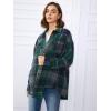 imageTrendy Queen Womens Flannel Shacket Casual Jacket Plaid Button Down Long Sleeve Shirt Fall Winter OutfitsGreen