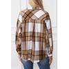 imageTrendy Queen Womens Flannel Shacket Casual Jacket Plaid Button Down Long Sleeve Shirt Fall Winter OutfitsMulticolor