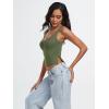 imageTrendy Queen Womens Going Out Crop Tops Backless Tank Tops Summer Y2k Teen Girls Basics Cute ClothesArmygreen