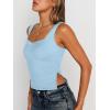 imageTrendy Queen Womens Going Out Crop Tops Backless Tank Tops Summer Y2k Teen Girls Basics Cute ClothesBabyblue