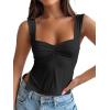 imageTrendy Queen Womens Going Out Crop Tops Backless Tank Tops Summer Y2k Teen Girls Basics Cute ClothesBlack
