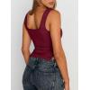 imageTrendy Queen Womens Going Out Crop Tops Backless Tank Tops Summer Y2k Teen Girls Basics Cute ClothesBurgundy